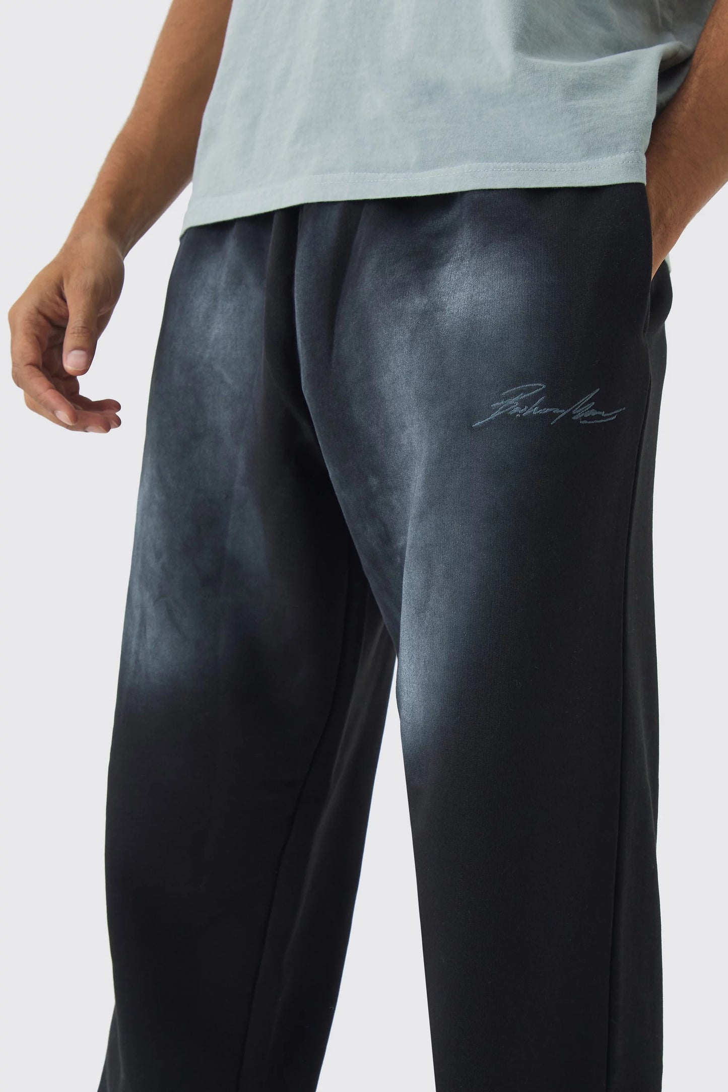 BHM Black Sunfaded Trousers